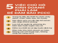 CẦN PHẢI LÀM GÌ ĐỂ ĐẢM BẢO PCCC?